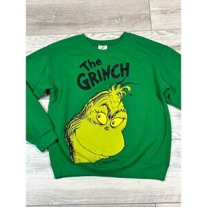 Ladies grinch Christmas sweatshirt size M